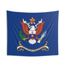 Load image into Gallery viewer, Indoor Wall Tapestries - 22nd Infantry Regiment - &quot;Deeds, Not Words&quot; - Regimental Colors Tapestry
