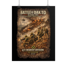Load image into Gallery viewer, Rolled Posters - 4th Infantry Division - Battle of Dak To - 1967