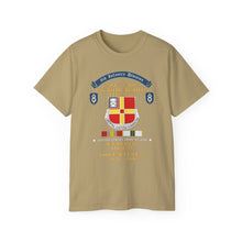 Load image into Gallery viewer, Unisex Ultra Cotton Tee - 8th Infantry Division Scroll - 2nd Bn, 81st Field Artillery Regiment - Idar Oberstein Germany - Cold War Vet w COLD SVC - 1970 - 1980