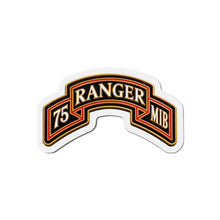 Load image into Gallery viewer, Die-Cut Magnet - Army - 75th Ranger Regiment - MIB - Ranger Scroll - 3D - Enhanced