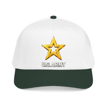 Load image into Gallery viewer, Mid Profile Baseball Cap - Army Star W Us Army w White Star - 3D - Enhanced