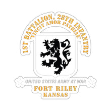 Load image into Gallery viewer, Kiss-Cut Stickers - 1st Bn, 28th Infantry - Ft Riley KS X 300