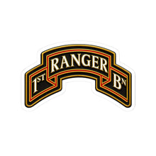 Load image into Gallery viewer, Kiss-Cut Stickers - Army - 1st Ranger Battalion - Ranger Scroll - 3D - Enhanced