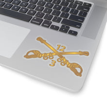 Load image into Gallery viewer, Kiss-Cut Stickers - Army - 3rd Squadron - 12th Cavalry Branch wo Txt