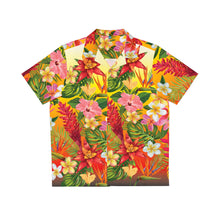 Load image into Gallery viewer, Men's Hawaiian Shirt (AOP) - Fire Panel - Tropical Flowers X 300