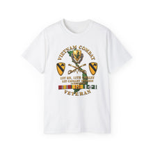Load image into Gallery viewer, Unisex Ultra Cotton Tee - Army - Vietnam Combat Cavalry Veteran w 1st Bn 12th Cav DUI - 1st Cav Div - 3D X 300