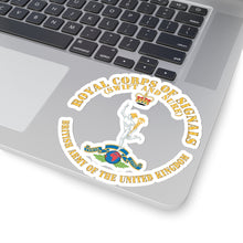 Load image into Gallery viewer, Kiss-Cut Stickers - UK - Royal Corps of Signals - Swift and Sure - Army of UK X 300