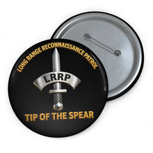 Load image into Gallery viewer, Custom Pin Buttons - LRRP - Tip of the Spear - 3D - Enhanced