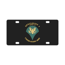 Load image into Gallery viewer, Army - Enlisted - SPEC 4 - Specialist 4 - Std - X 300 Classic License Plate