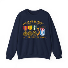 Load image into Gallery viewer, Crewneck Sweatshirt - Army - Vietnam Vet - w Medals - VN - 11th Infantry Brigade (Light) - 3D Enhanced X 300