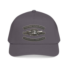 Load image into Gallery viewer, Mid Profile Baseball Cap - USCG - Expeditionary Warfare Specialist w txt - 3D - Enhanced