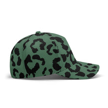 Load image into Gallery viewer, All-over Print Baseball Cap - Leopard Camouflage - Green-Black