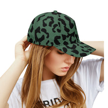 Load image into Gallery viewer, All-over Print Baseball Cap - Leopard Camouflage - Green-Black