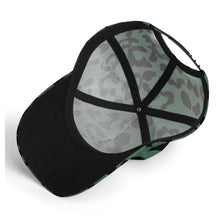 Load image into Gallery viewer, All-over Print Baseball Cap - Leopard Camouflage - Green-Black
