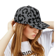 Load image into Gallery viewer, All-over Print Baseball Cap - Leopard Camouflage - Battleship Color