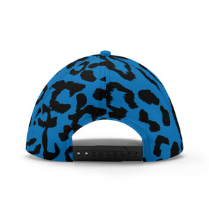 All-over Print Baseball Cap - Leopard Camouflage - Blue-Black