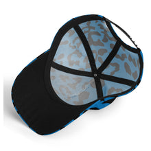 Load image into Gallery viewer, All-over Print Baseball Cap - Leopard Camouflage - Blue-Black