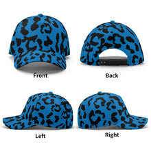 Load image into Gallery viewer, All-over Print Baseball Cap - Leopard Camouflage - Blue-Black
