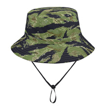 Load image into Gallery viewer, All Over Print Bucket Hats with Adjustable String - Vietnam Tiger Stripe - 2 X 300