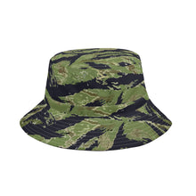 Load image into Gallery viewer, All Over Print Bucket Hats with Adjustable String - Vietnam Tiger Stripe - 2 X 300