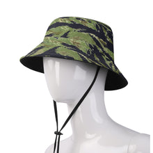 Load image into Gallery viewer, All Over Print Bucket Hats with Adjustable String - Vietnam Tiger Stripe - 2 X 300