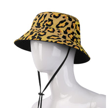 Load image into Gallery viewer, All Over Print Bucket Hats with Adjustable String - Leopard Camouflage