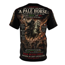 Load image into Gallery viewer, Pale Rider from the Book of Revelation Tribute Tee — Revelation 6:8