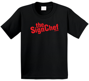 The Sign Chef Dot Com - Red Txt T Shirt