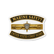 Load image into Gallery viewer, Die-Cut Magnet - USCG - Marine Safety w txt - 3D - Enhanced
