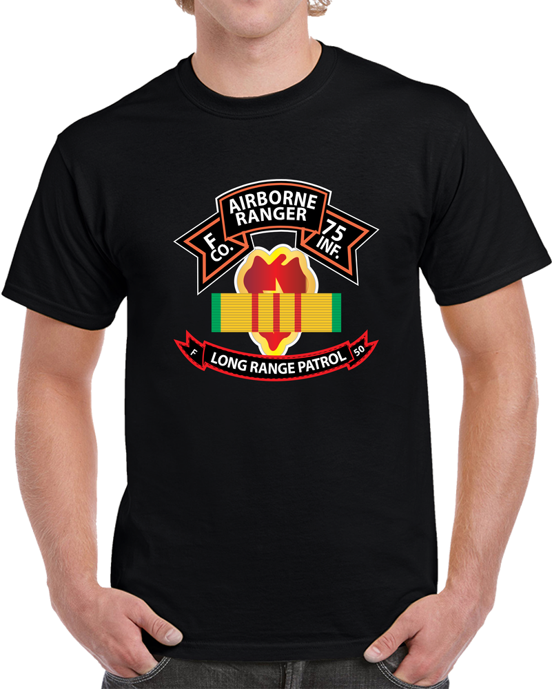Ssi - Vietnam - F Co 75th Ranger - 25th Infantry Division - Vn Ribbon - Lrsd  X 300 T Shirt