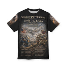 Load image into Gallery viewer, Civil War Tribute Tee — Siege of Petersburg, XXV Corps (USCT) & Mahone's Brigade — Battle of the Crater (July 30, 1864)
