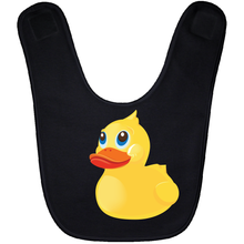 Load image into Gallery viewer, Yellow Rubber Duck - Oblique Left Front Baby Bib