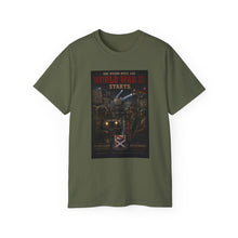Load image into Gallery viewer, Checkpoint Charlie Tribute Tee — 'World War III Starts' Berlin Brigade (4th Battalion, 18th Infantry)