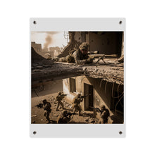 Load image into Gallery viewer, Acrylic Wall Art Panel - Marine Sniper Providing Overwatch for Breach Team