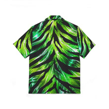 Load image into Gallery viewer, Tropical Zebra Hawaiian Camp Shirt — Glossy All-Over Print