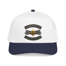 Load image into Gallery viewer, Mid Profile Baseball Cap - USCG - Boarding Officer w txt - 3D - Enhanced