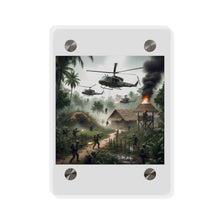 Load image into Gallery viewer, Acrylic Wall Art Panel - Vietnam Village Helicopter Assault