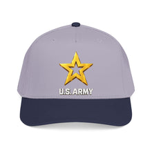 Load image into Gallery viewer, Mid Profile Baseball Cap - Army Star W Us Army w White Star - 3D - Enhanced