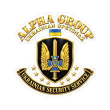 Load image into Gallery viewer, Kiss-Cut Stickers - Ukraine - Alpha Group - Ukrainian Spetsnaz - 3D - Enhanced