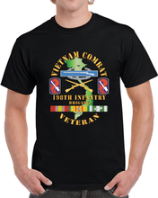 Load image into Gallery viewer, Vietnam Combat Infantry Veteran W 198th Inf Bde Ssi X 300 T Shirt