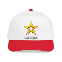 Load image into Gallery viewer, Mid Profile Baseball Cap - Army Star W Us Army w White Star - 3D - Enhanced