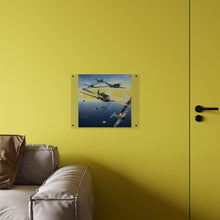 Load image into Gallery viewer, Acrylic Wall Art Panel - Curtis P-40 Kittyhawk w Machine Guns Blazing