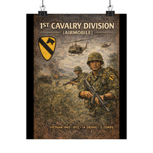 Load image into Gallery viewer, 1st Cavalry Division Ia Drang Matte Poster