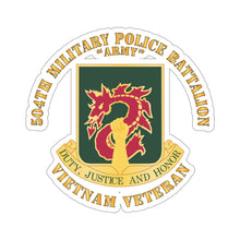 Load image into Gallery viewer, Kiss-Cut Stickers - DUI - 504th Military Police Battalion wo SVC Ribbon X 300