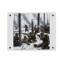 Load image into Gallery viewer, Acrylic Wall Art Panel - 101st Airborne Division fighting the German Army at the Battle of Bastogne