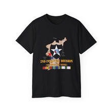 Load image into Gallery viewer, Unisex Ultra Cotton Tee - Army - Korea Map - 2nd Infantry Div - Second to None w SVC X 300