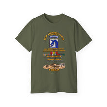 Load image into Gallery viewer, Unisex Ultra Cotton Tee - XVIII Airborne Corps Desert Storm Ribbons - with Scene - 3D - Transparent