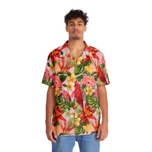 Load image into Gallery viewer, Men's Hawaiian Shirt (AOP) - Light Pink - Tropical Flowers X 300