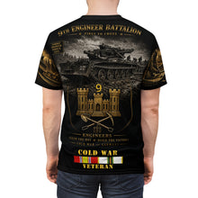 Load image into Gallery viewer, 9th Engineer Battalion Cold War Tribute Tee — Aschaffenburg Germany Veteran Army Shirt