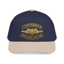 Load image into Gallery viewer, Mid Profile Baseball Cap - USCG - Cutterman - Officer w txt - 3D - Enhanced